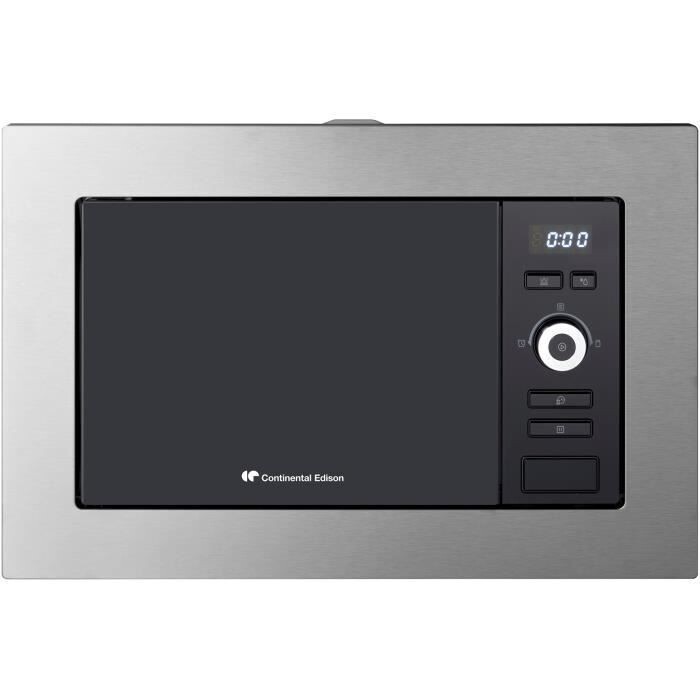 Micro-ondes Encastrable Grill CONTINENTAL EDISON MO20IXEG : Compact, Puissant et Élégant en Inox