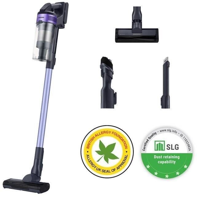 Aspirateur Balai SAMSUNG VS15A6031R4 Jet 60 Turbo  - 150 AW - Aspiration multicyclonique - Filtration HEPA - 40min d&#39;autonomie