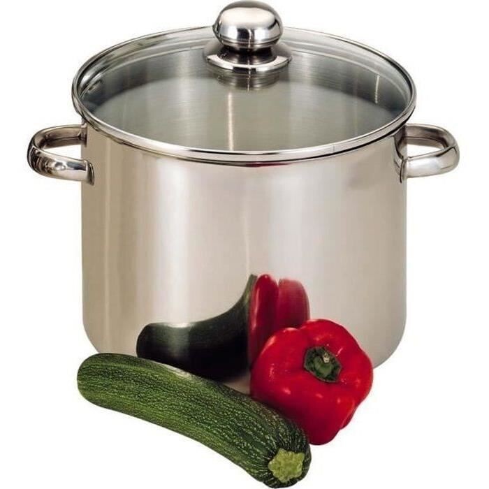 Marmite Traiteur BAUMALU en Inox 30 cm avec Couvercle en Verre : Performance Exceptionnelle pour Tous Types de Feux