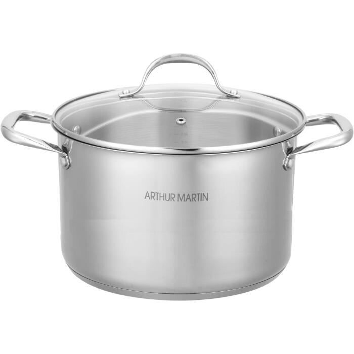 Marmite 36 cm avec Couvercle Arthur Martin – L&#39;Incontournable de Votre Cuisine pour des Plats Savoureux et Conviviaux