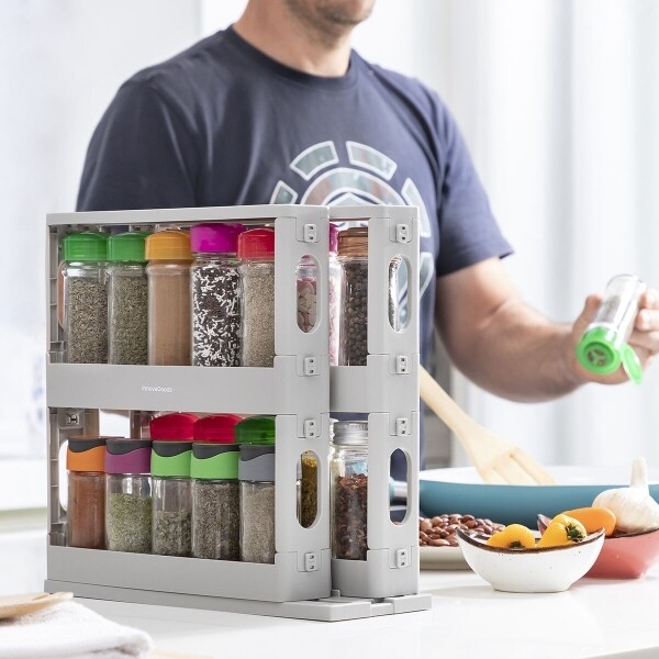RANGEMENT À ÉPICES COULISSANT ET PIVOTANT RISPICK INNOVAGOODS