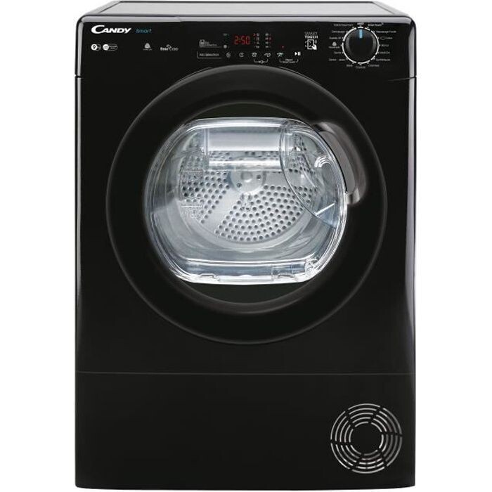 Sèche-linge à Condensation Candy CSE C9DBEB-47 Smart - 9 kg, Classe B, Connecté NFC, Noir
