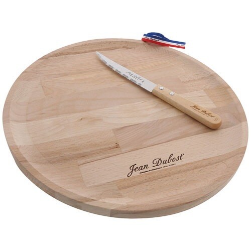 Plateau à pizza 33 cm + couteau JEAN DUBOST - Les Couteaux à la Française
