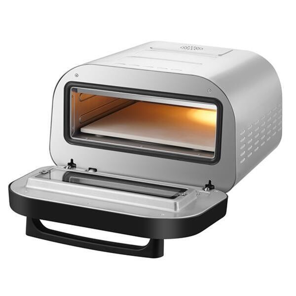 Four à Pizza Électrique KITCHENCHEF PIZZAPRO1700 : Pizzas Maison Parfaites en 2 min - 400°C, Pierre Réfractaire &amp; Pelle Incluse