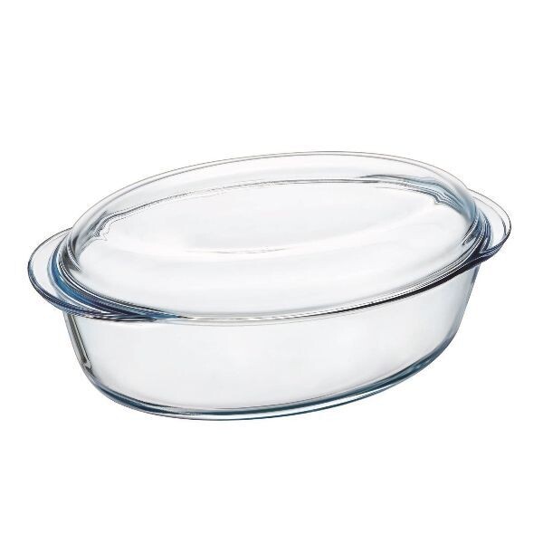 Cocotte PYREX en verre ovale 3 L - Essentials 4 en 1