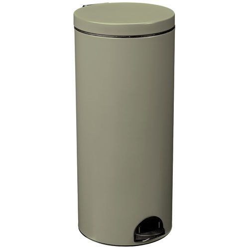 Poubelle à pédale 30 L Gris Ciment ROSSIGNOL - Élora