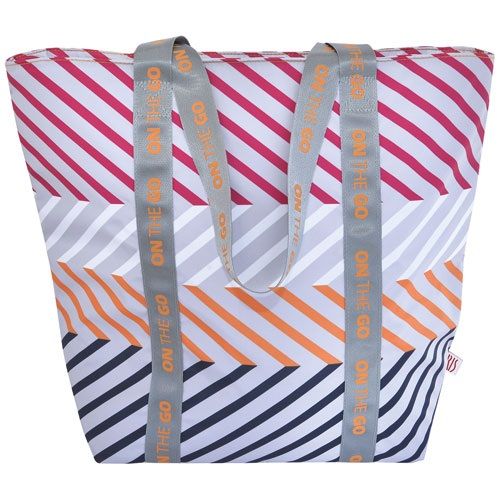 Sac Shopping Isotherme Lunch Bag 3,7 L Fuschia Printing - Élégance et Praticité pour Vos Repas Nomades