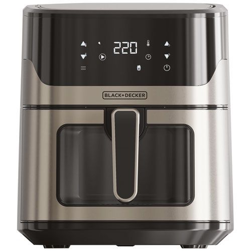 Friteuse à Air Chaud 1,3 kg BLACK &amp; DECKER  - Des Frites Maison Saines et Délicieuses sans Huile !