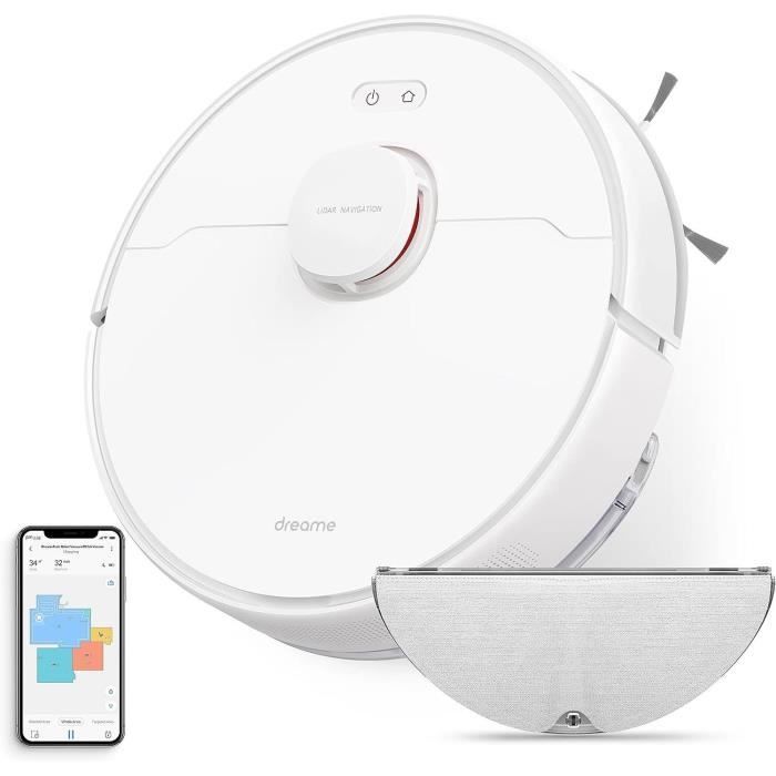 Aspirateur Robot Laveur 2-en-1 avec Navigation Laser Intelligente et Puissance de 4000Pa - Dreame D9 Max