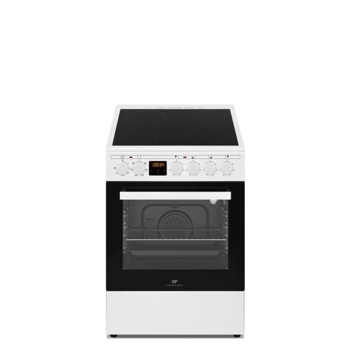Cuisinière Vitrocéramique CONTINENTAL EDISON CECV50FCW : Performance et Sécurité pour Votre Cuisine