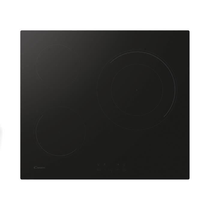 Plaque de cuisson induction CANDY CI633CBB/1 : 3 foyers ultra-performants, 60 cm, noir élégant