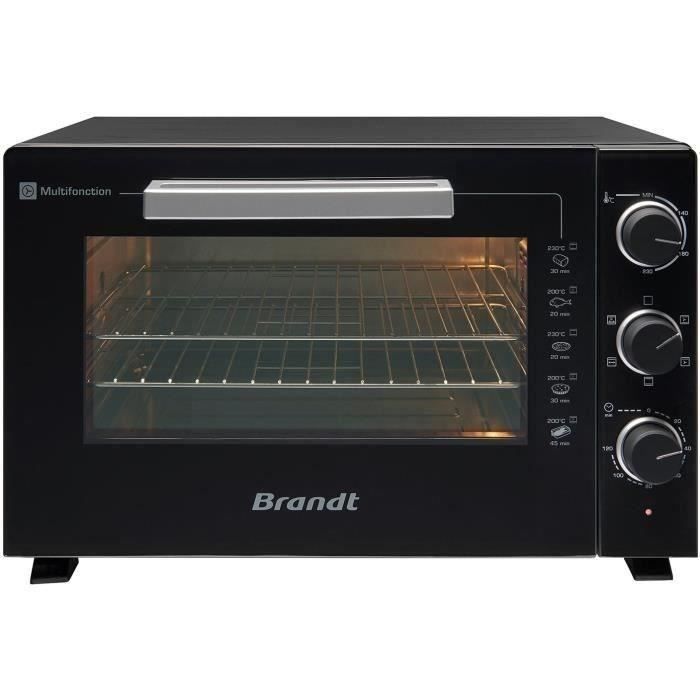 Mini Four Multifonction BRANDT 46L Noir : Puissance, Polyvalence et Confort d&#39;Utilisation