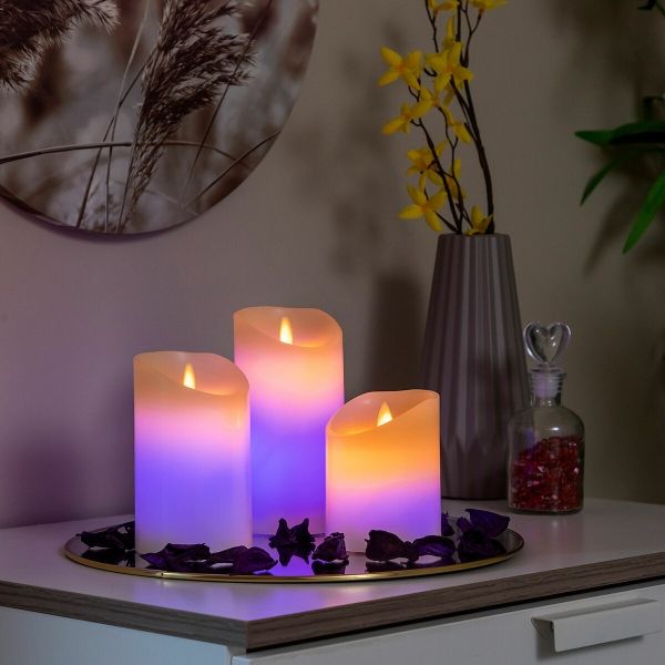 Bougies LED Multicolores Effet Flamme avec Télécommande Lendles InnovaGoods : La Fusion Parfaite entre Ambiance, Sécurité et Élégance