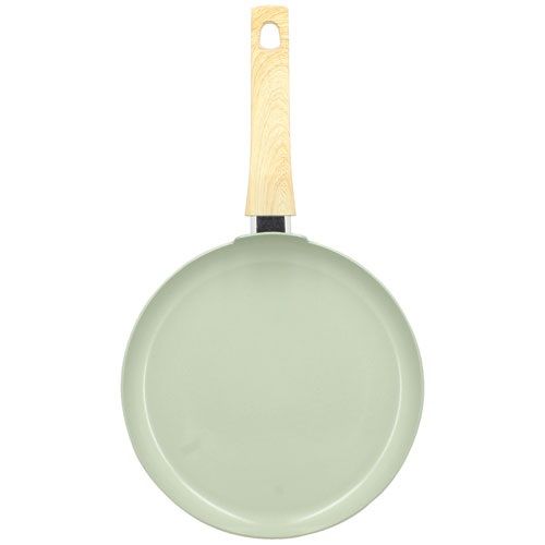 Crêpière MENASTYL 26 cm en Céladon Aluminium : L&#39;Art de Réaliser des Crêpes Parfaites