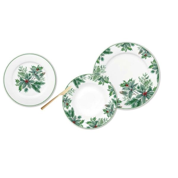 Service  Assiettes DKD Home Decor en Porcelaine pour des Fêtes Inoubliables  Élégance Festive