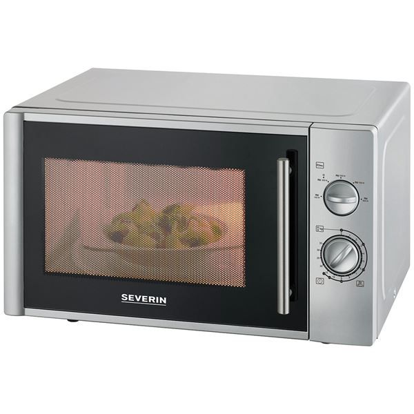 Micro-ondes SEVERIN 28 L Silver : L&#39;allié simple et efficace pour des repas prêts en un rien de temps !