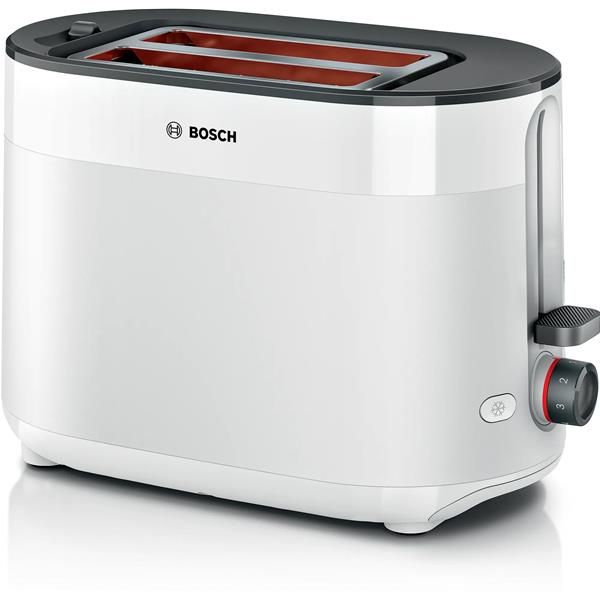 grille pain BOSCH  2 fentes Blanc Mat - MyMoment : Élégance et Fonctionnalité pour un Petit-Déjeuner Parfait