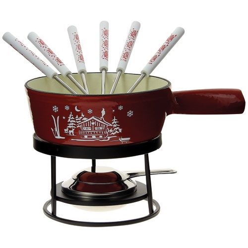 service à Fondue authentique garantie : le Chalet Rouge vous attend !