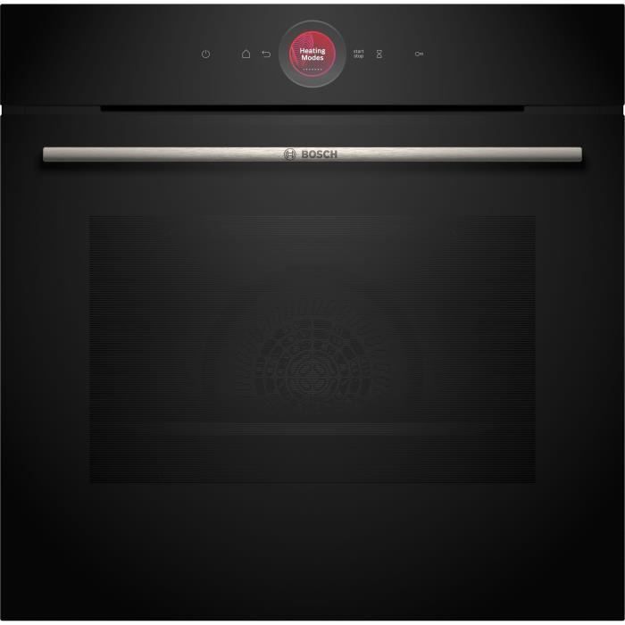 Four Multifonction Ecoclean Softclose - BOSCH SER8 : L&#39;Excellence Culinaire en Noir Élégant.
