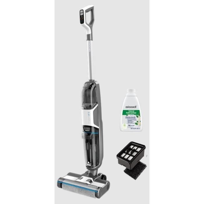 Nettoyeur 3 en 1 Silencieux et Efficace pour des Sols Impeccables BISSELL Crosswave HF3 Select 3639N