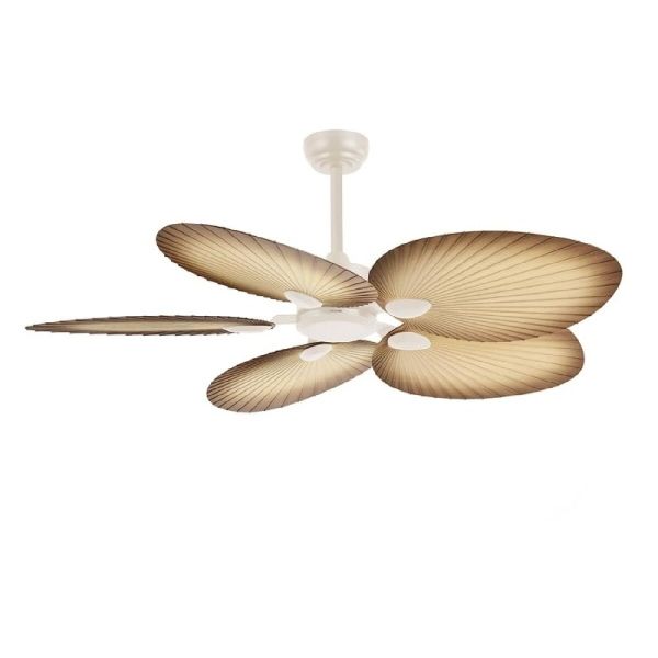 Ventilateur de Plafond 132cm, 6 Vitesses, Télécommande, Minuterie 8H - Fraîcheur et Confort Énergétique ! Cecotec EnergySilence Aero 5200 Palm