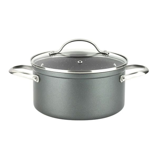 Casserole Fagor Gris Ø 24 cm - Aluminium Forgé, Antiadhésive, Induction &amp; Four.