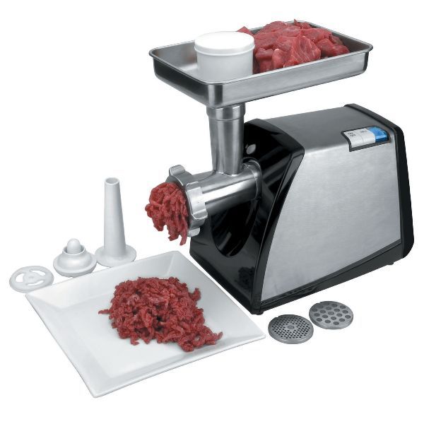 Hachoir à Viande Électrique Professionnel LACOR : 60kg/h, Inox, 3 Grilles, Saucisse - Qualité Pro pour Viande, Légumes &amp; Charcuterie