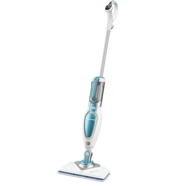 Balai Vapeur BLACK+DECKER FSM1630 – Steam Mop Deluxe 1600W – Nettoyage en Profondeur Tous Sols – Technologie Autoselect – Élimine 99% des Bactéries