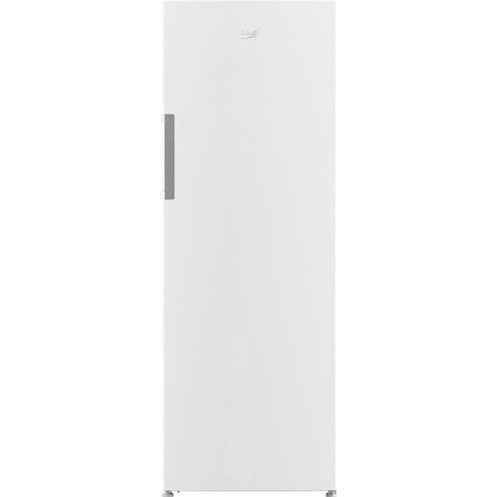 Réfrigérateur Monoporte BEKO RSSE415M41WN – 367 L – Pose Libre – Classe Énergétique E – Porte Réversible – Tout Utile – Blanc – Silencieux et Spacieux