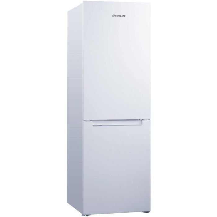 Réfrigérateur Combiné BRANDT BFC8600EW – 293L, No Frost, Silencieux, Éco Classe E, Blanc – 60x60x185,8 cm