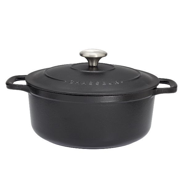 Cocotte en Fonte Ronde 28 cm Noire CHASSEUR - Haute Qualité, Made in France, Garantie à Vie