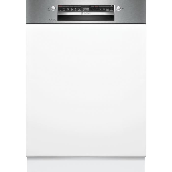 Lave-vaisselle Encastrable BOSCH Série 6 SMI6ZCS10E – 14 Couverts, Ultra-Silencieux 40 dB, Technologie Zeolith®, Home Connect, Classe B – Acier Brossé Anti-Traces