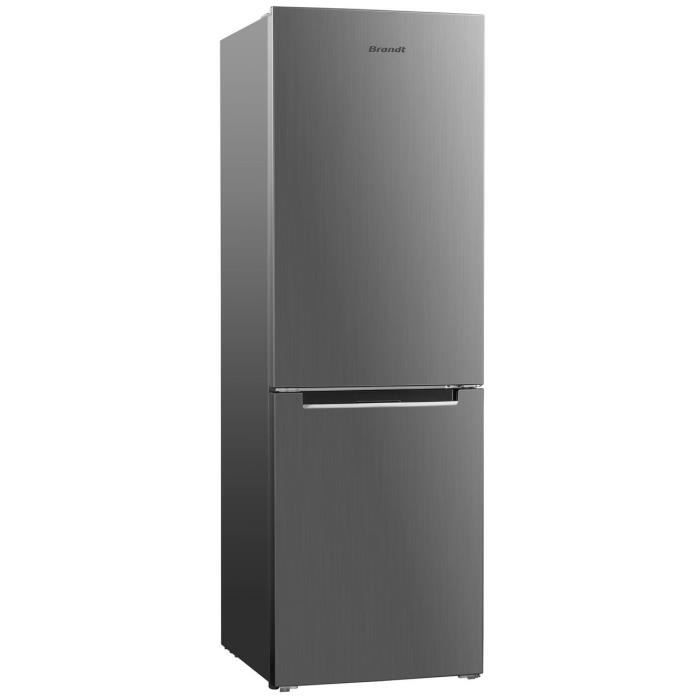 Réfrigérateur Combiné BRANDT BFC8600EX – 293L, 2 Portes, No Frost, Pose Libre, Silencieux – Élégance et Performance au Quotidien