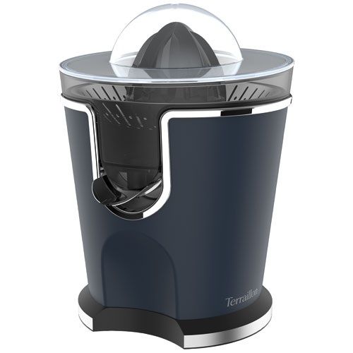 Presse-Agrumes Électrique Inox 160W – Design Moderne Bleu Nuit – Collection New Moon – Jus Frais Maison – Filtre Inox &amp; Bec Anti-Gouttes