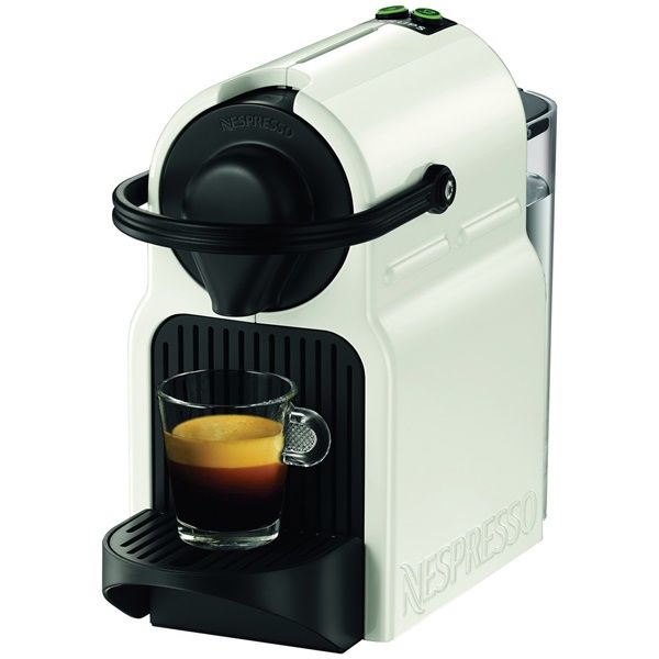 Machine à Café Nespresso Inissia Automatique Blanche à Capsules Compacte, Puissante et Facile à Utiliser, 1260 W, Réservoir 0,7 L, 2 Longueurs de Café – Avec Coffret de 16 Capsules Offertes