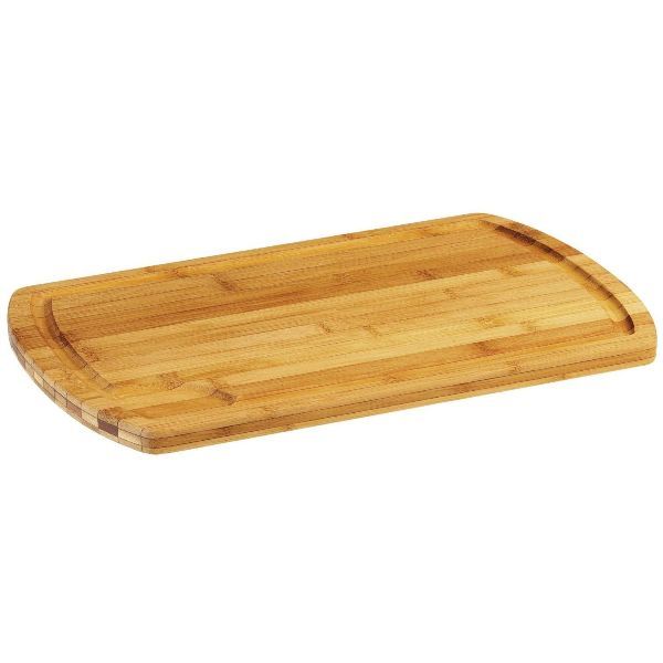 Planche à Découper en Bambou Léna 46x30 cm - Écologique avec Rigole Ramasse-Jus - Protège vos Couteaux