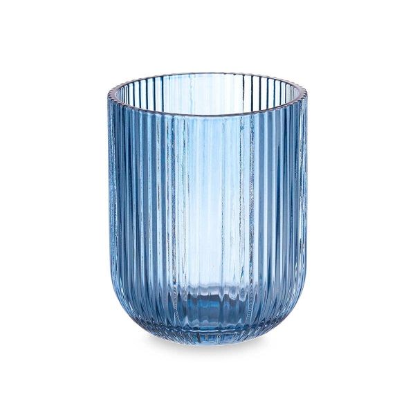 L&#39;Art de Recevoir avec notre Collection de Verres à Rayures Bleues.: Élégance Marine