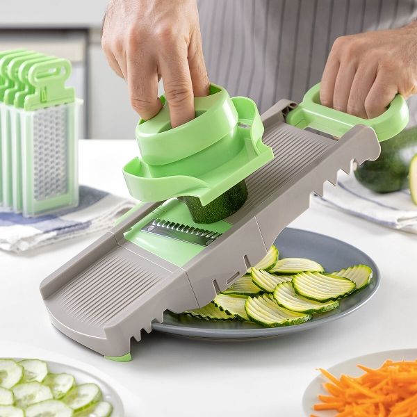 Mandoline-Râpe Pliable 6 en 1 Choppie InnovaGoods : Votre Alliée pour une Cuisine Saine et Créative !
