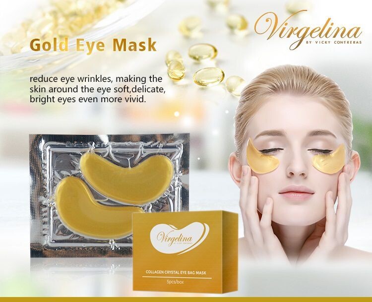 Natural Organic Collagen Gel 24K Gold Sleeping Eye Sheet Mask
