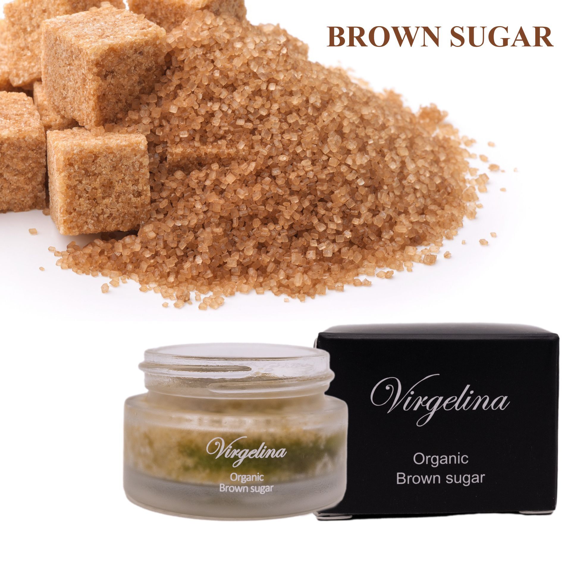 VIRGELINA Brown Sugar Lip Exfoliator