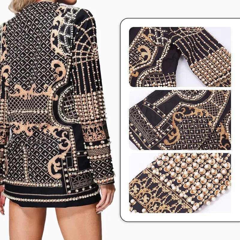 VIRGELINA Short Dress Pearls Adorn