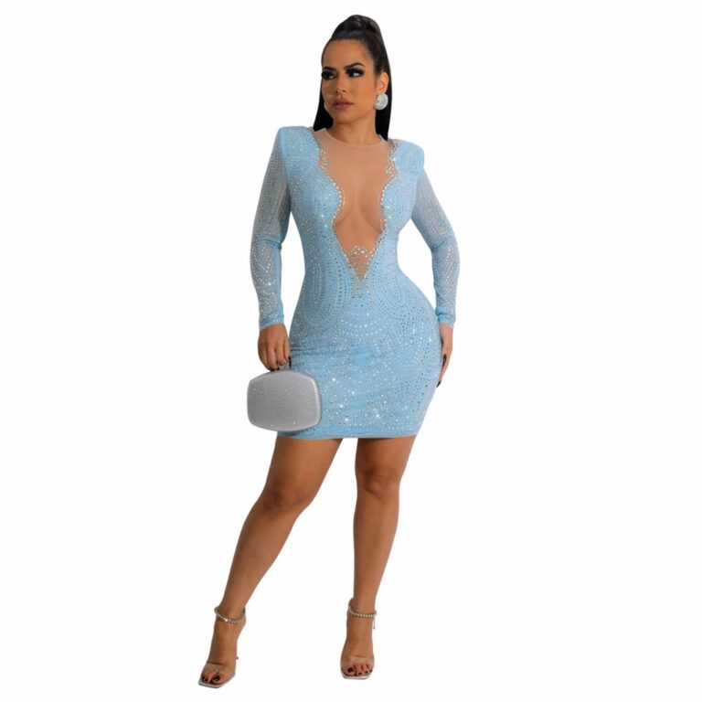SEXY DRESS BLUE DIAMOND