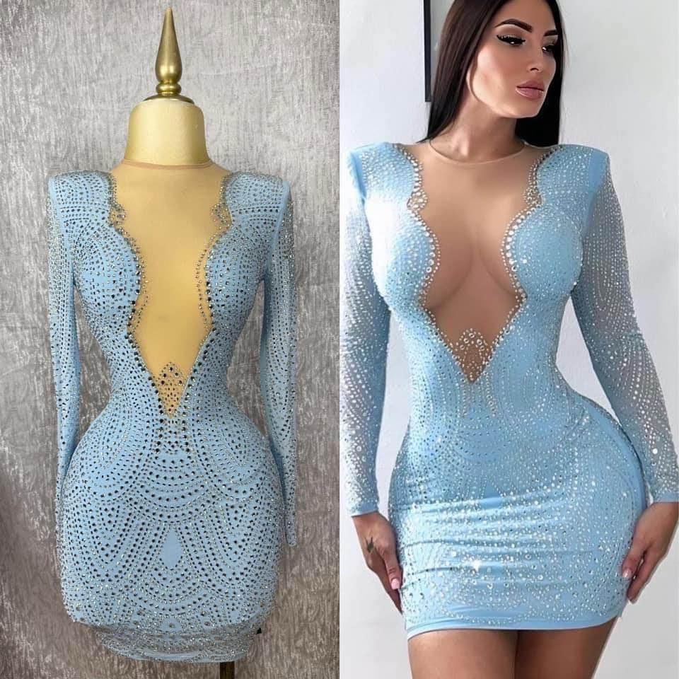 SEXY DRESS BLUE DIAMOND