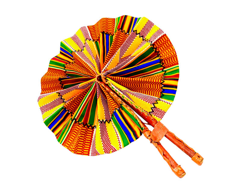 Kente Shine II - African Fan