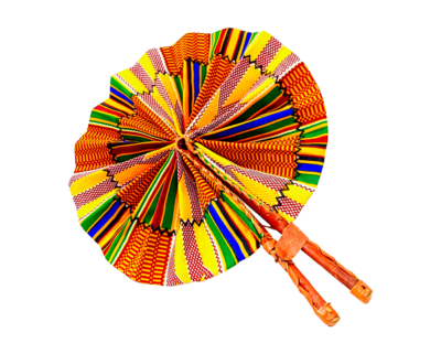 Kente Shine II - African Fan