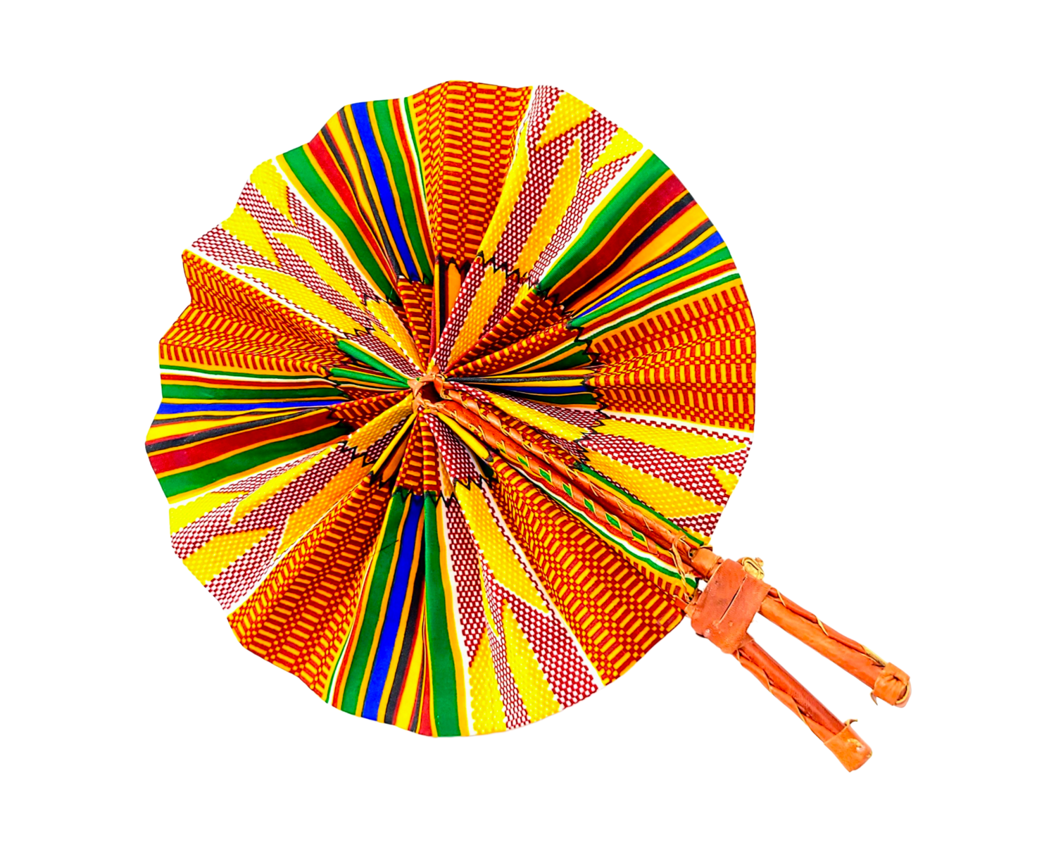 Kente Shine - African Fan