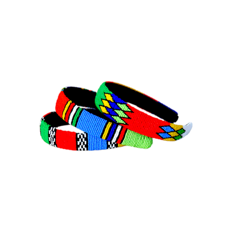 Large Zulu Beaded Alice Band