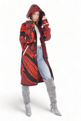 GOA - Basotho Blanket Jacket - Royal Red