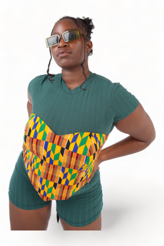 Nare - African Print Corset