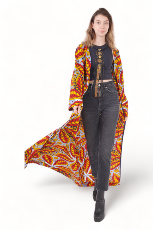 Suncity - African Print Kimono Set